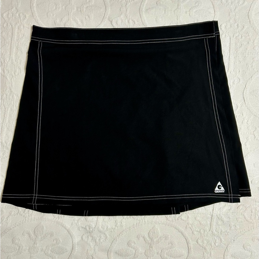 Gerry Weber Black Mini Skirt with White Stitching